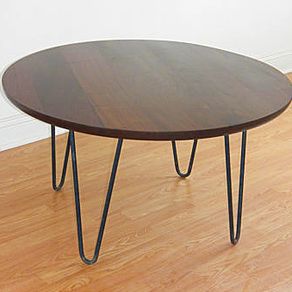 Buy Hand Made Mid Century Modern Solid Cherry Table With Copper