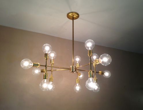 Custom Made Modern Contemporary Light Piano Light - Multiple Light Edison Bulb Chandelier Lamp