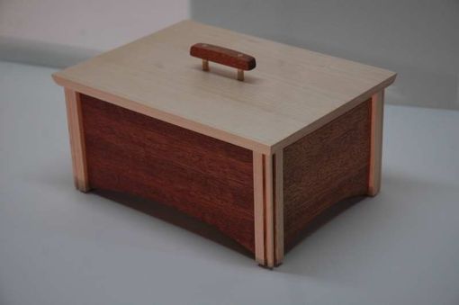 Custom Made Mahogany And Maple Box