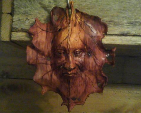 Custom Made Spirit Of The Wood,Leaf Face