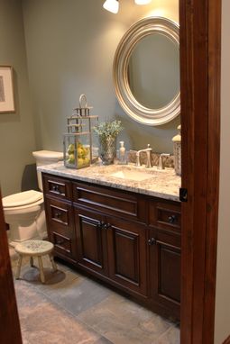 Custom Made Traditional Bathroom Vanity