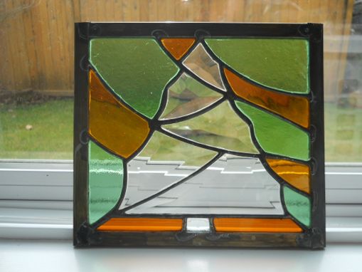 Custom Made Stained Glass And Beveled Glass Christmas Tree