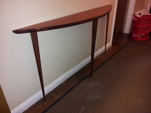 Custom Made Sleek Mahogany Sofa Table