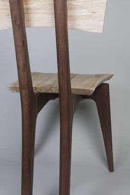 Custom Made Walnut And Spalted Maple Chair