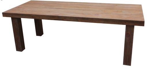 Custom Made Loft Dining Table In Reclaimed Wood