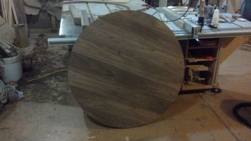 Custom Made Round Walunt Kitchen Table