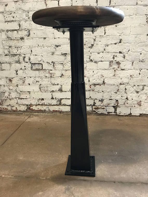 Buy Hand Made Bolt Down Bar Stool, made to order from Hammered in Time