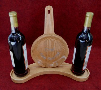 Custom Made Skillet Wine Rack