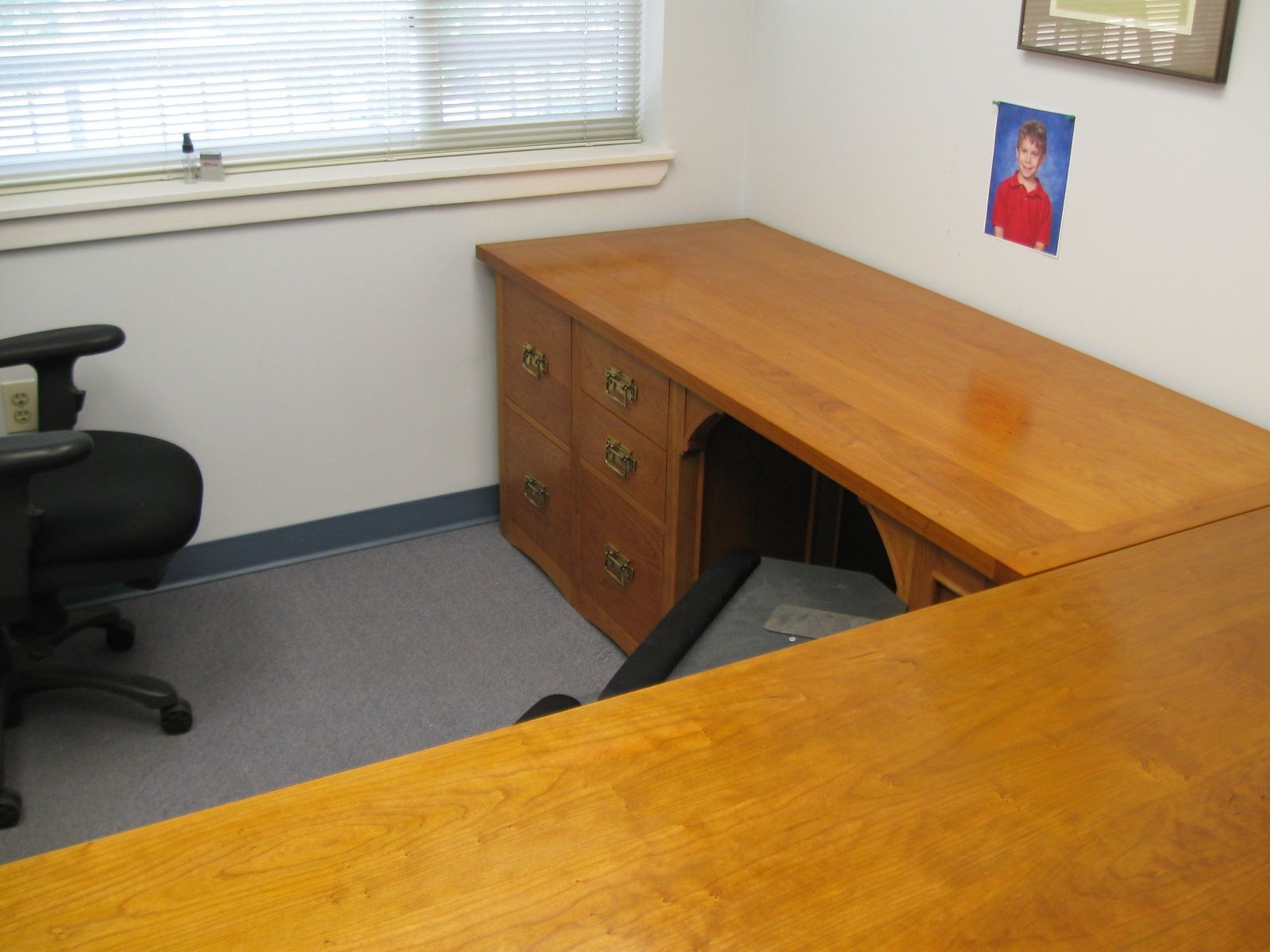 Hand Made Custom Office Desk For Cpa by Avalon Valley Woodworks LLC