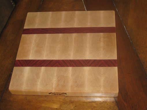 Custom Made Maple And Purpleheart Cutting Boards For Benefit Auction