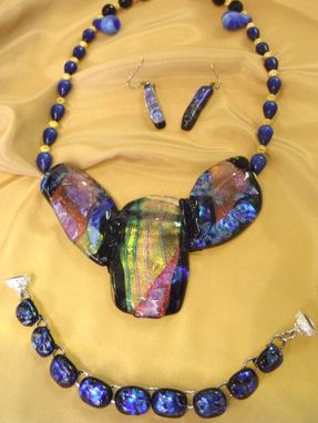 Custom Made Blue Rapsody Jewelry Set