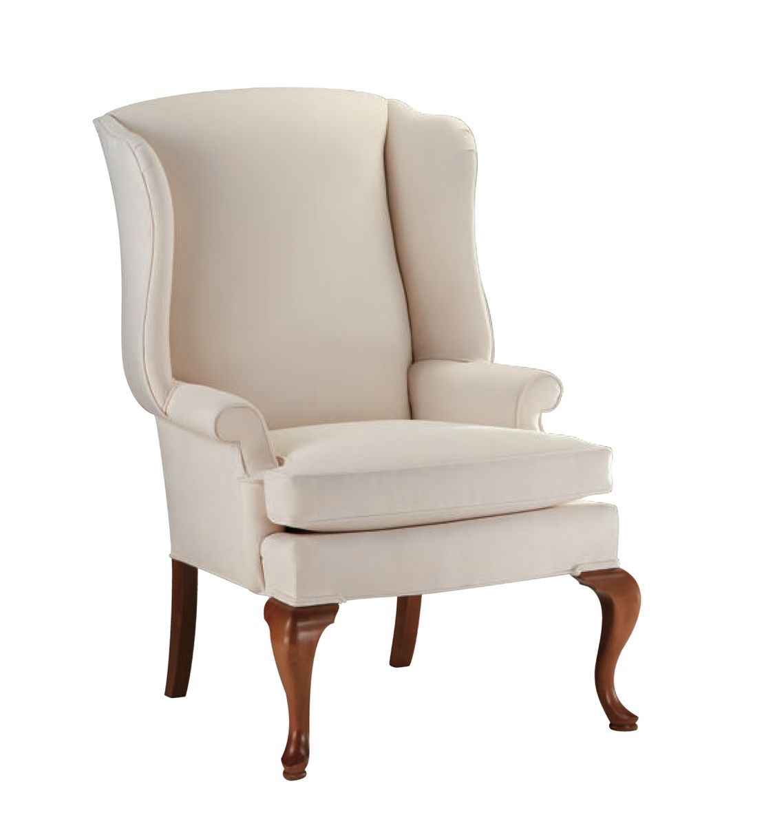 Custom Upholstered Wingback Chair by Oak and Velvet 