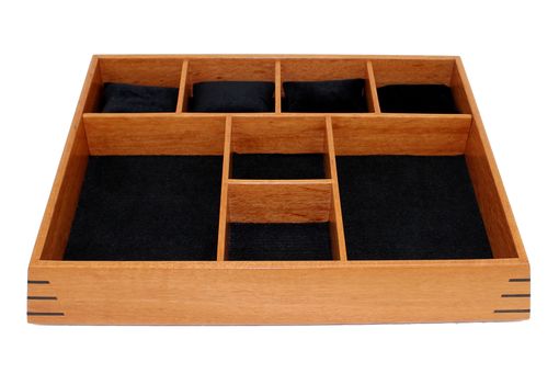 Custom Made Valet & Watch Box | Solid Goncalo Alves With Wenge Splines