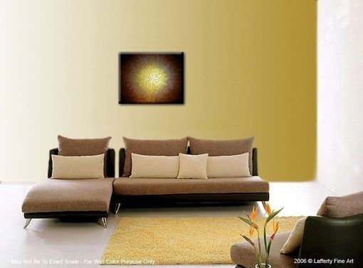 Custom Made Palette Knife Painting, Abstract Gold Original Metallic Textured Painting By Lafferty - 24 X 30