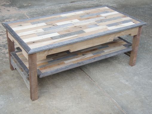 Custom Made Reclaimed Pallet Wood Coffee Table