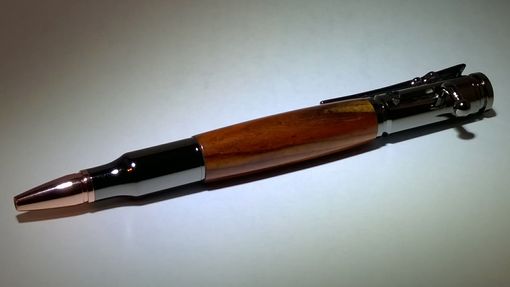 Custom Made Bolt Action 30 Caliber Pen In Gun Metal Gray And Cocobolo