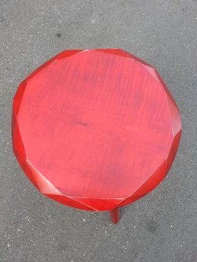 Custom Made Small Red Stool