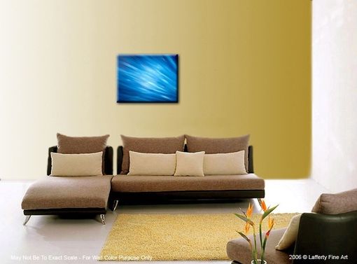 Custom Made Abstract Original Blue Media Painting By Lafferty Sale 22% Off
