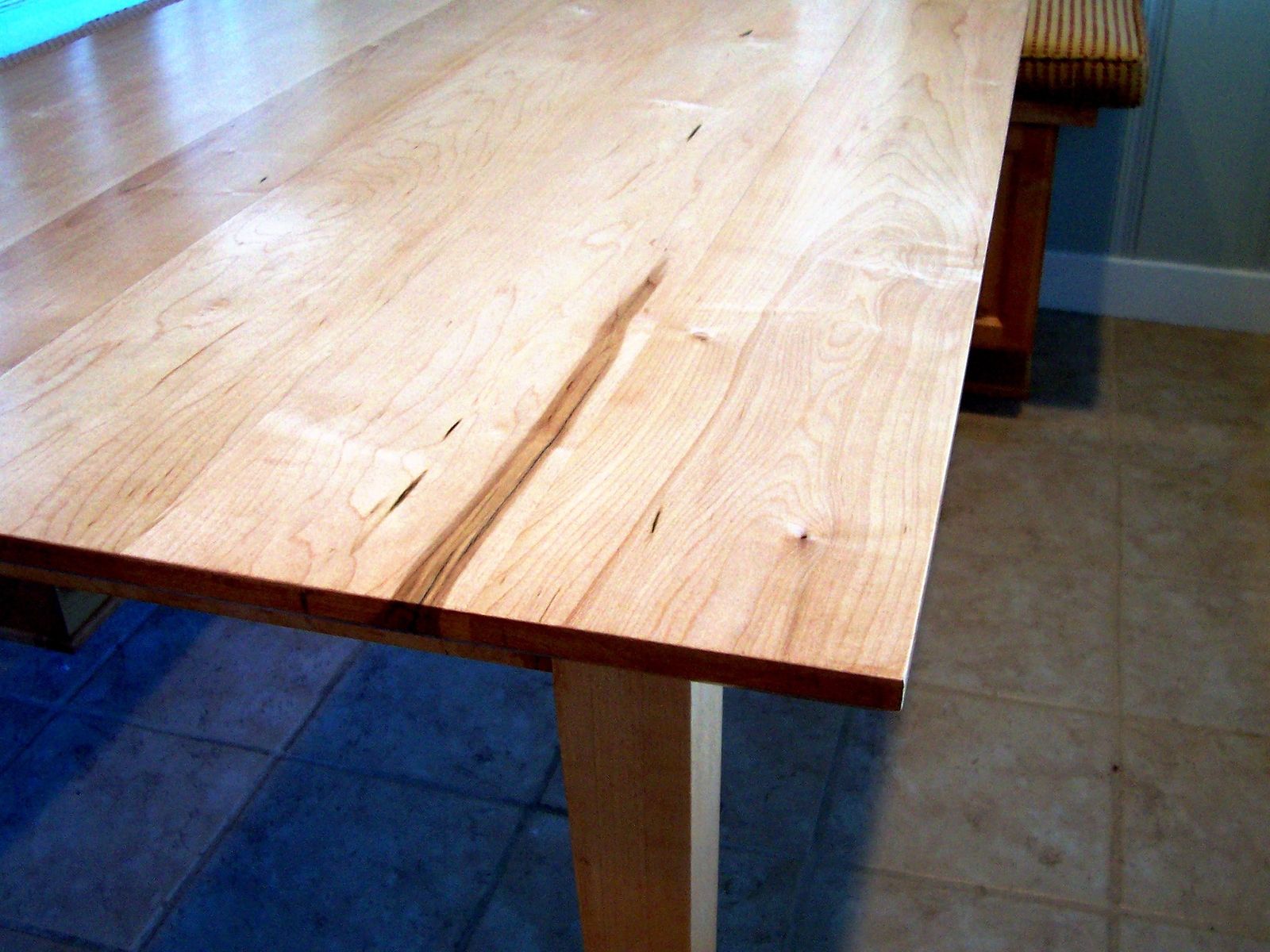 Solid shop maple table