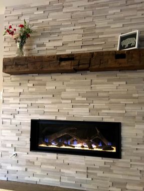 Custom Made Reclaimed Barn Beam Mantles