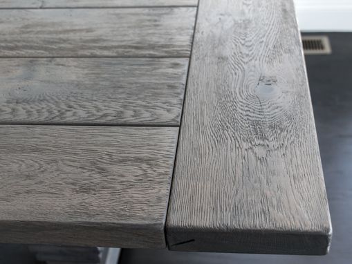 Custom Made Reclaimed Oak Farmhouse Table