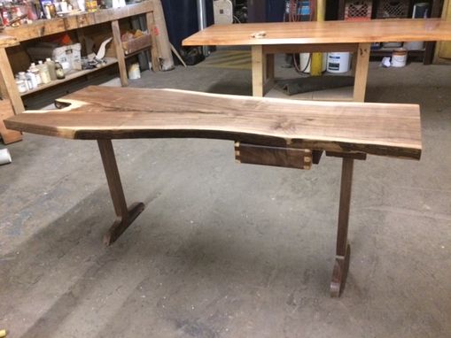 Custom Made Live Edge Walnut Desk