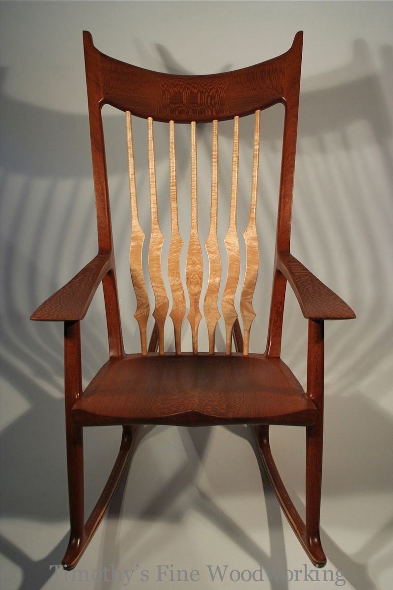 Custom Made Rocking Chair: Dreamtime by Timothy's Fine Woodworking