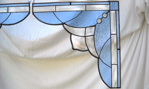 Custom Made Lace Curtain Pair Window Cafe Curtains Or Corner Room Dividers Of Stained Glass