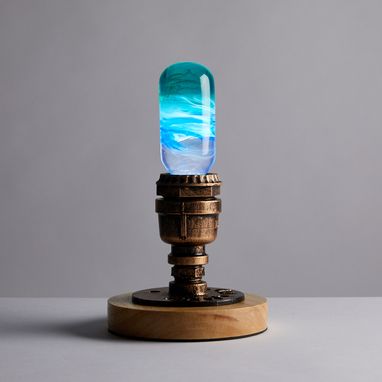 Custom Made Ep Light Ambient Led Table Lamp, Art Fixture Lighting, Unique Gifts - Prairie