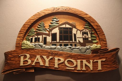 Custom Made Hand Carved Home Signs, House Signs, Cabin Signs.  Carving Your Home In A Wood Sign