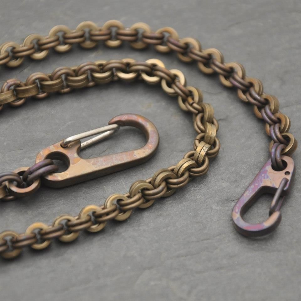 Hand Crafted Titanium Wallet Chain by Patrick Ober: Chainmail Armour And Jewlelry | 0