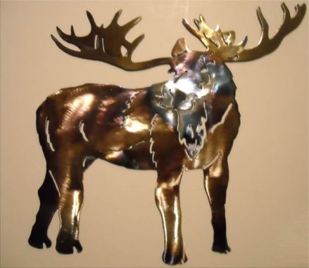 Custom Made Moose Metal Wall Art