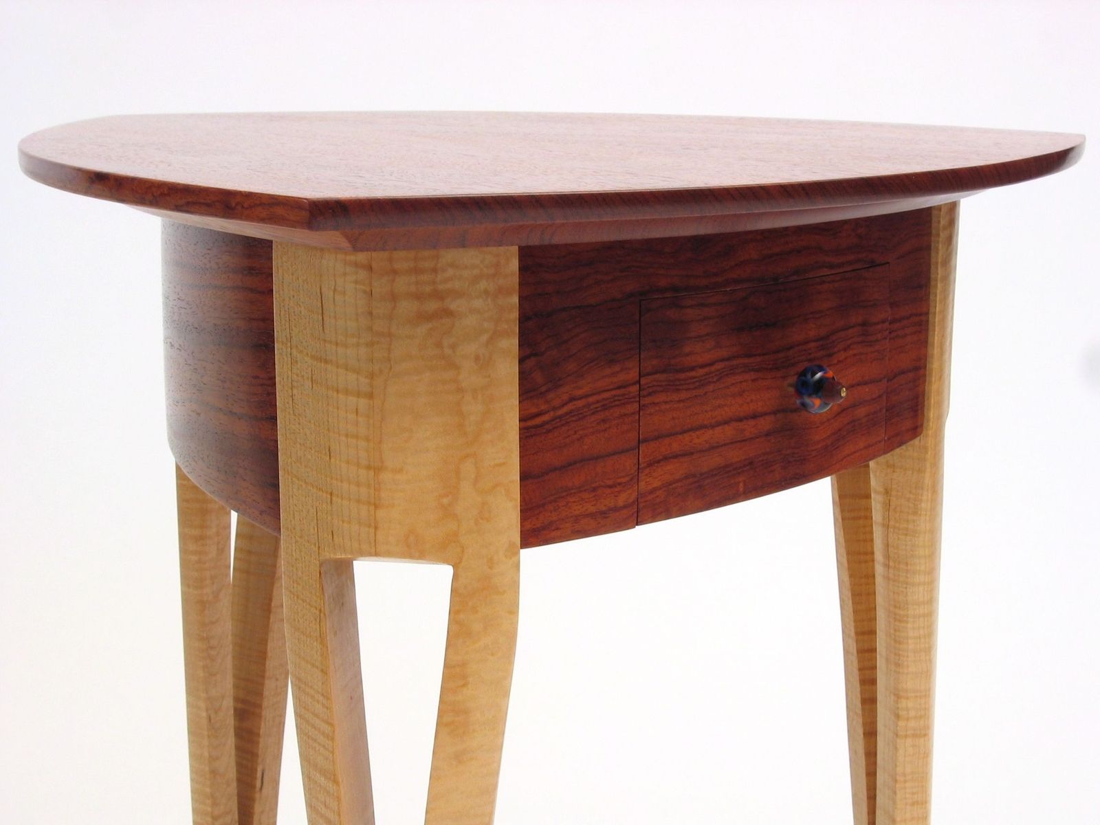 Custom Made Small Table With Drawer by Dogwood Design