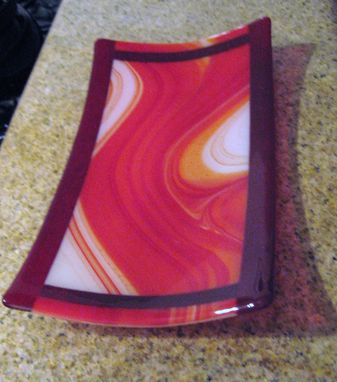 Custom Made Fused Glass Platter