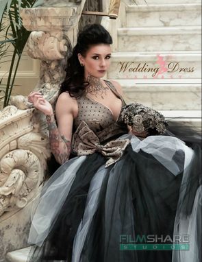 Custom Made Couture Vintage Gothic Wedding Dress Retro Inspired Handmade To Your Measurements
