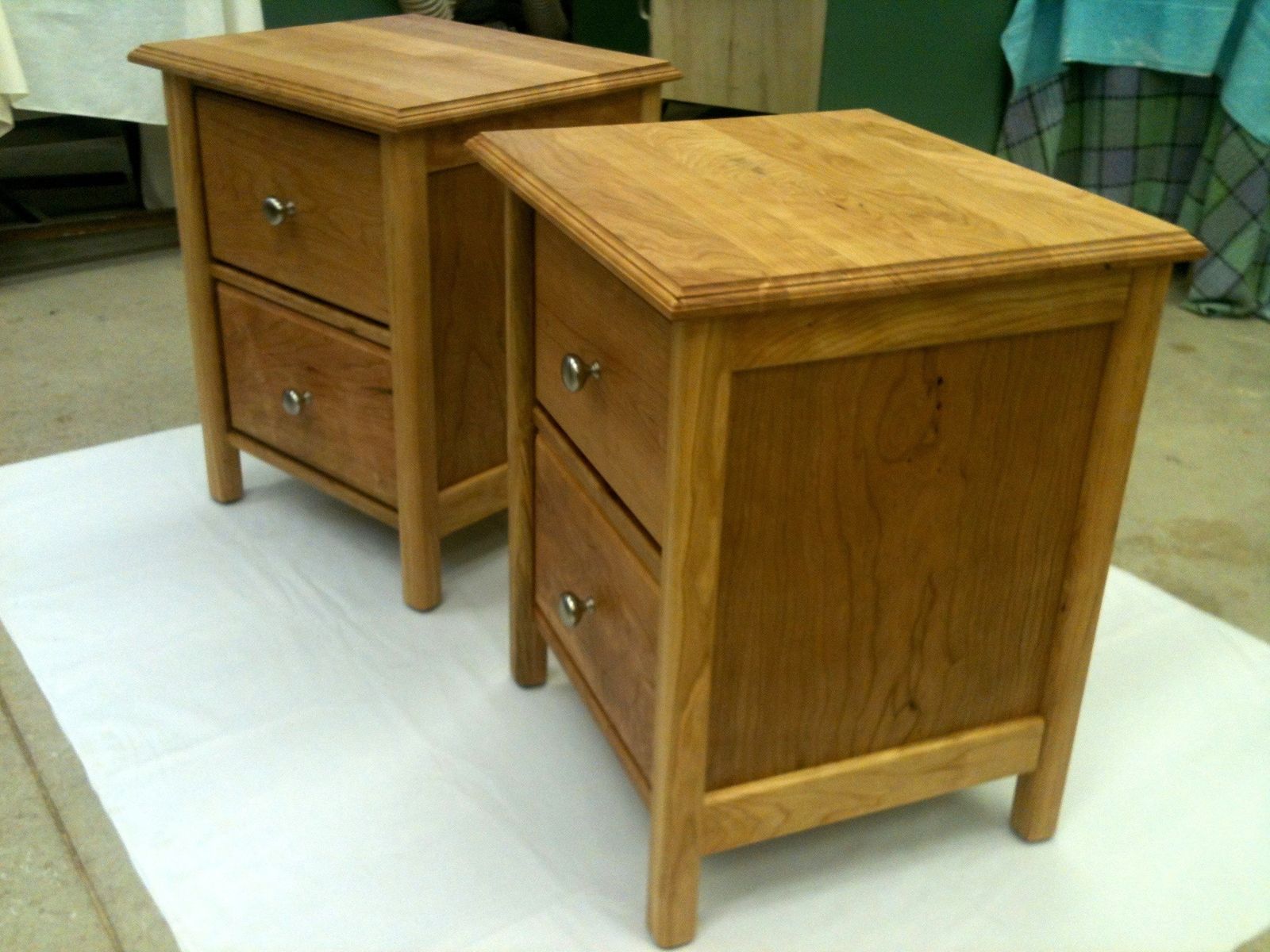 Custom Made Bedside Tables by The Plane Edge, LLC