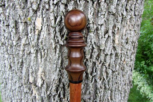 Custom Made Walking Stick / Walking Cane - East Indian Rosewood, Ebony, And Brazilian Cherry