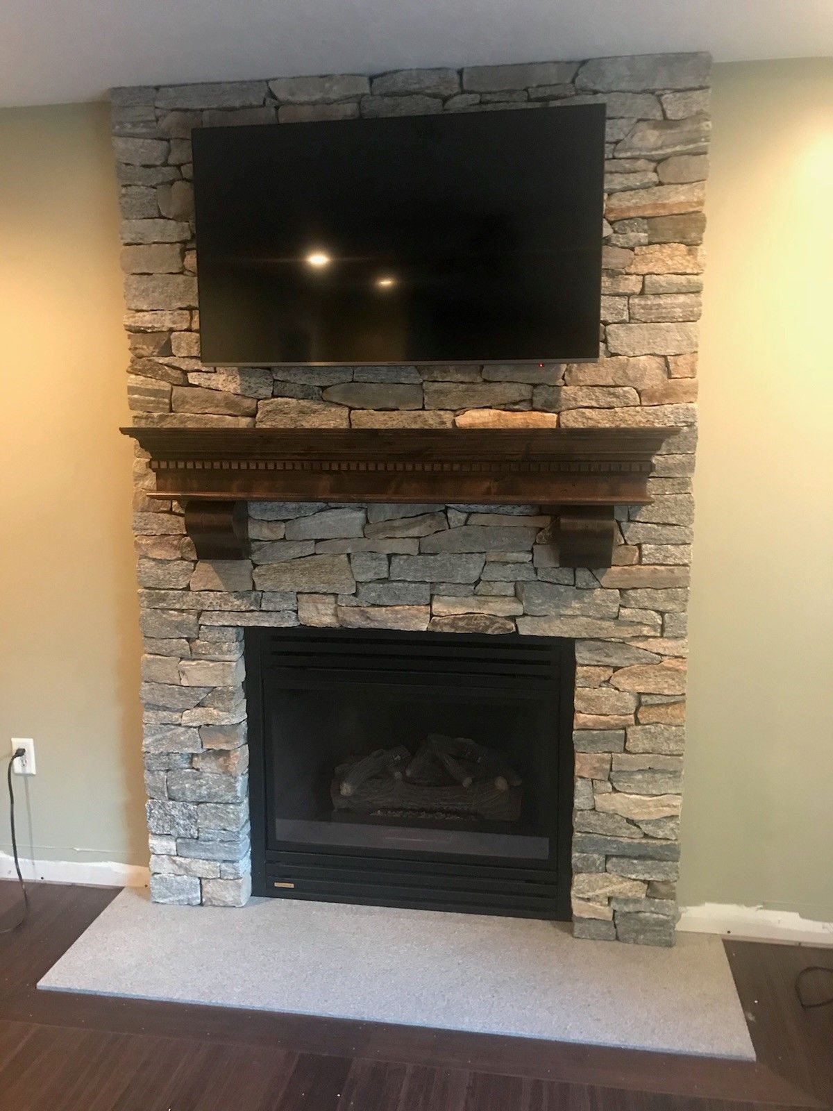 Buy Custom Fireplace Mantel Traditional Dental Molding Snake River ...