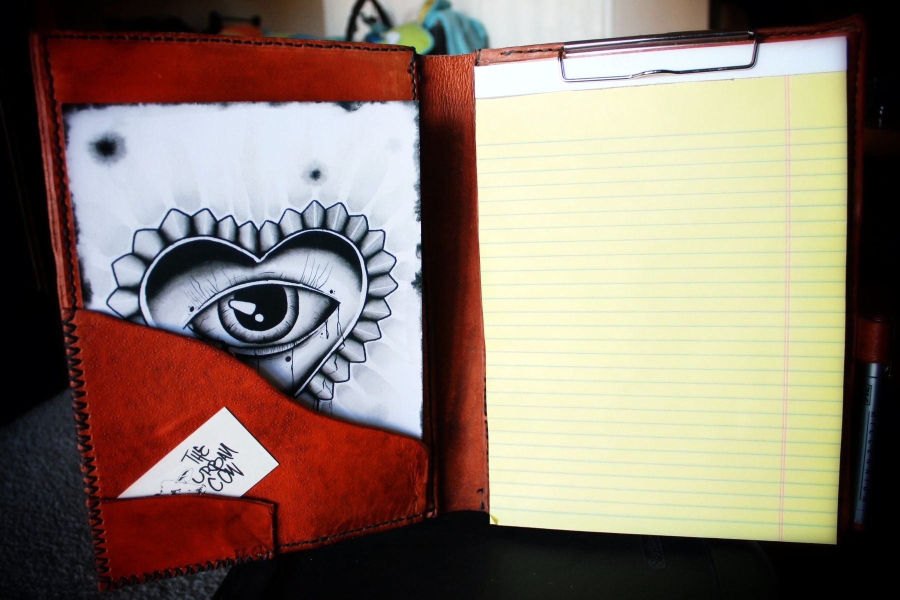 Hand Made Custom Notepad Cover by The Urban Cow