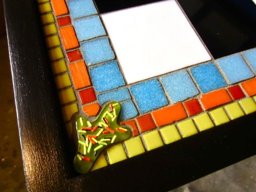 Custom Made Stiained Glass Mosaic Chess Board For Mexican Bobbles