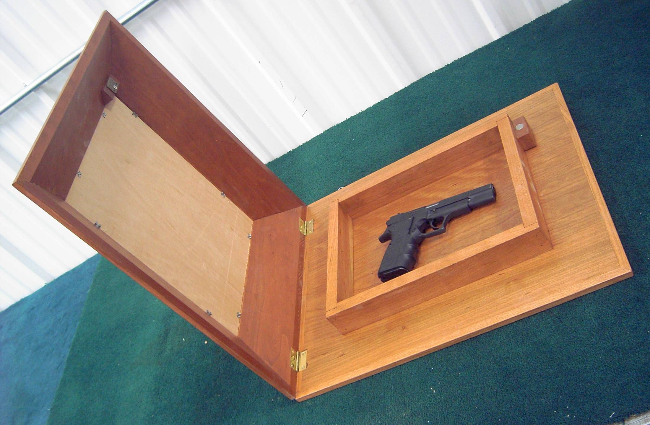Hand Made Hide A Gun/ Document Picture Frame by K. H. Gunderson