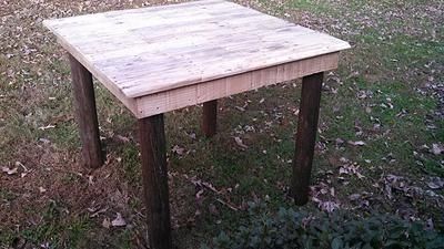 Custom Made Bar Height Pallet Table