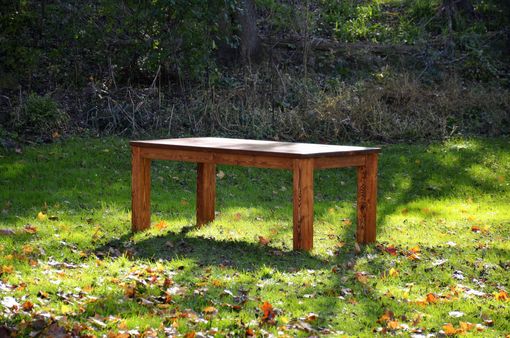 Custom Made Modern Rustic Farmhouse Dining Room Table And Bench Set