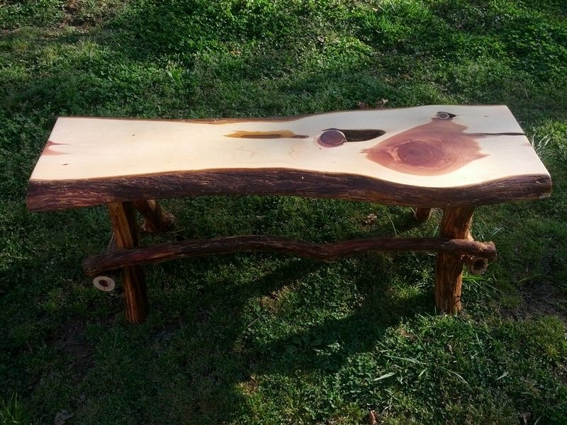 Custom Made Rustic Cedar Benches by J.Main Woodworks | CustomMade.com