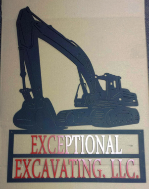 Custom Made Personalized Heavy Equipment Sign