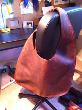 Custom Made Leather Hobo Bag
