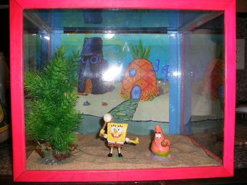 Custom Made Sponge Bob Bikini Island 5 Gallon Aquarium