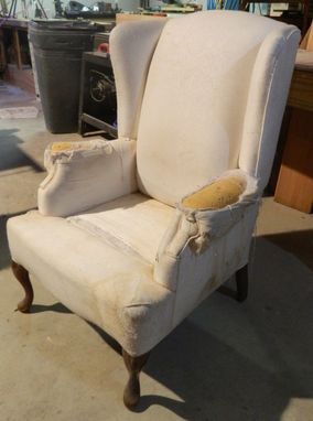 Custom Made Reupholstered Wing Chair