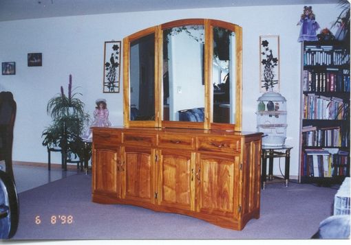 Custom Made Canary Wood  Cabinets.