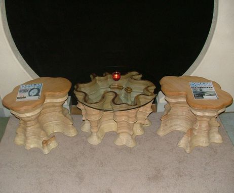 Custom Made Set Of 3 Horseshoe Tables